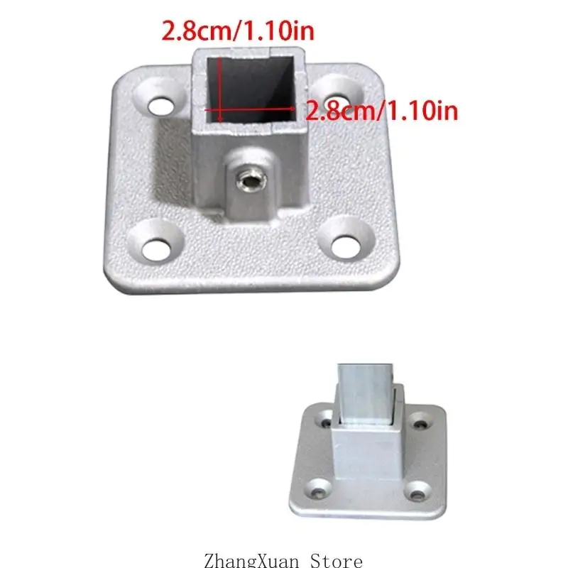 Vierkantrohr-Festgelenk-Lagerregalverbinder 3-Wege-Winkelrohrverschraubung für Zaungeländer und Industrieregalkonstruktion 3XUF – Detail 6