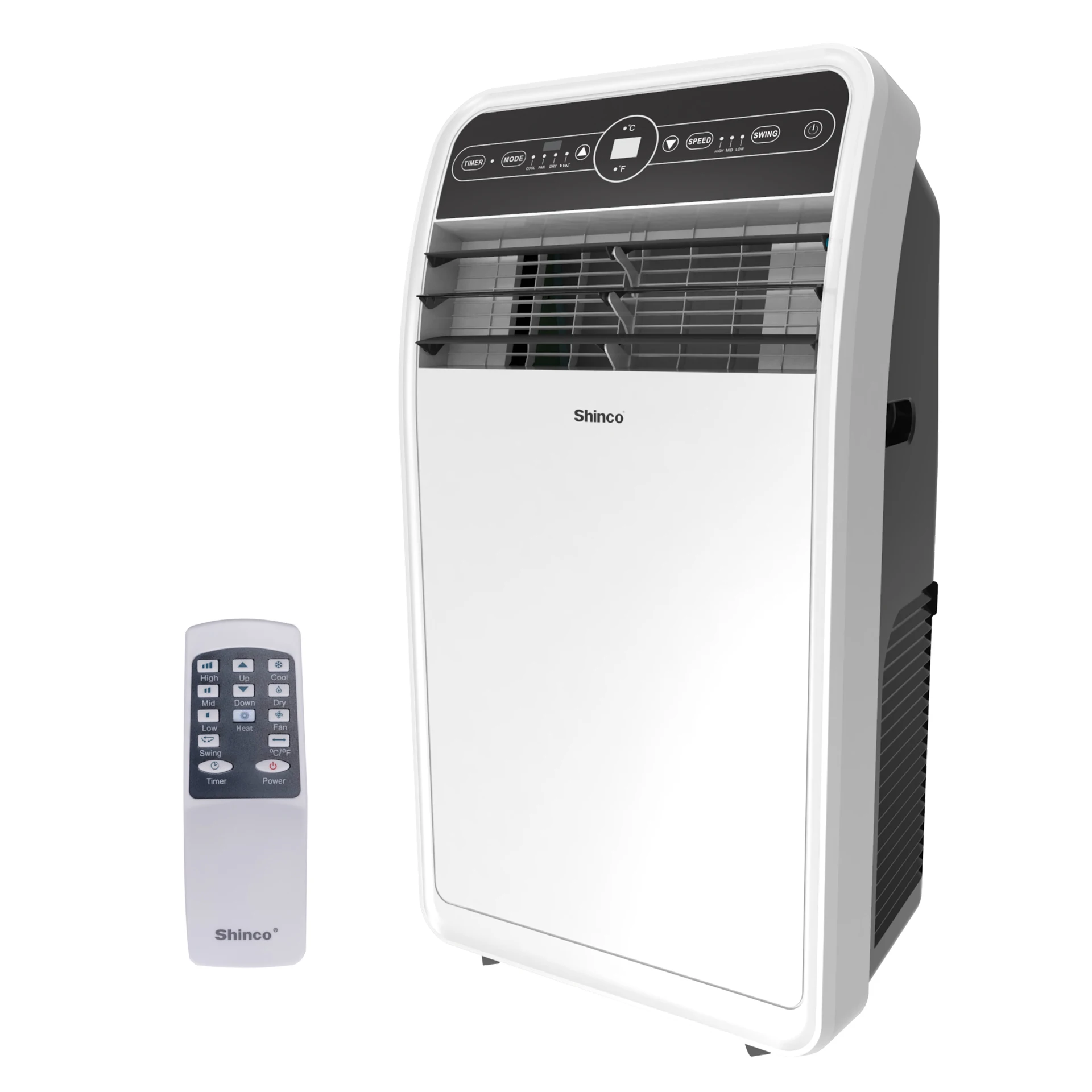 Shinco 10,000 BTU Portable Air Conditioner with Heater up to 400 Sq. Ft, Ac Heater Combo Window Unit, Portable AC Unit