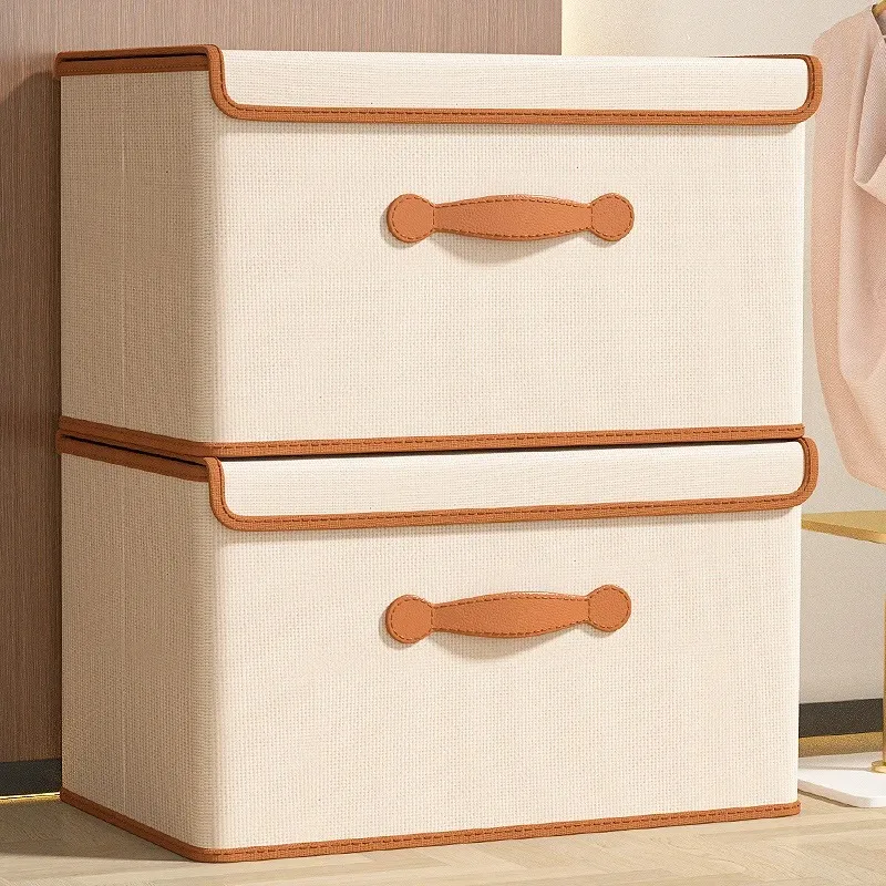 Clothes Storage Box With Lid For Household Use Wardrobe Underwear Storage Box Organizing Boxed Clothes Blankets Storage Basket