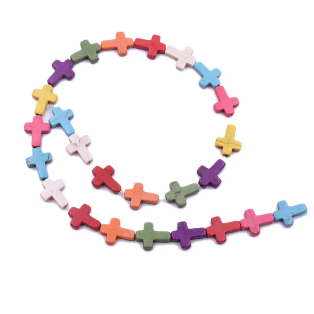 500Pcs Acrylic Cross Beads Plastic DIY Jewelry Making Beads Craft Spacer for Bracelets Necklaces Multi-Purpose Cross Loose Bead