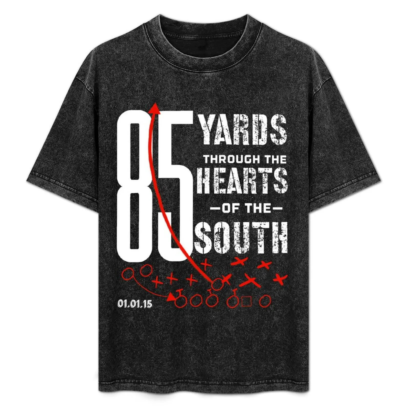 

85 Yards Through the Heart of the South Football Run T-Shirt man t shirt oversized t shirt korean fashion oversized t shirt men