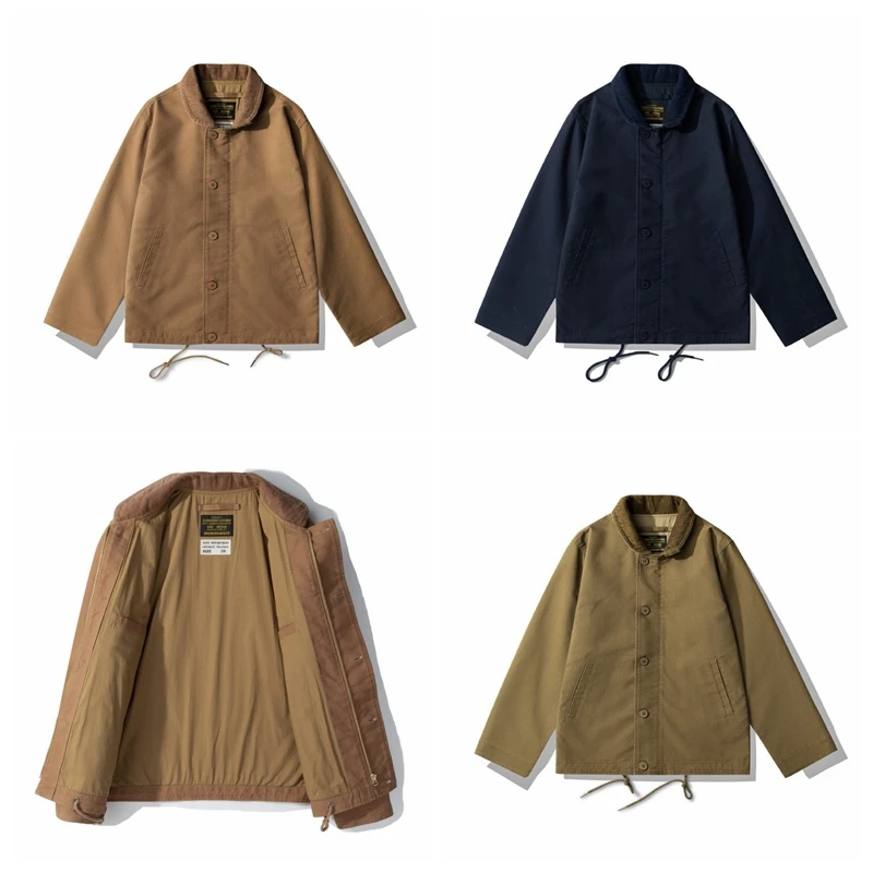 

Винтажное мужское пальто в морском стиле N De Jaet, универсальное, тонкое, весенне-осеннее, хлопковое, с длинными рукавами, в стиле ретро, стандартного кроя, модное