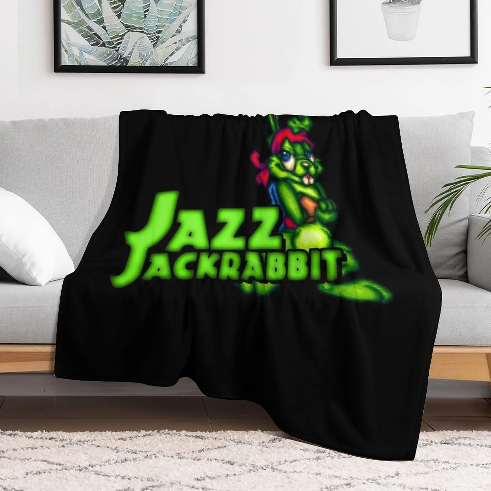 New Jazz Jackrabbit - Classic Sprite with Logo Essential Throw Blanket anime Sofa Quilt Blankets