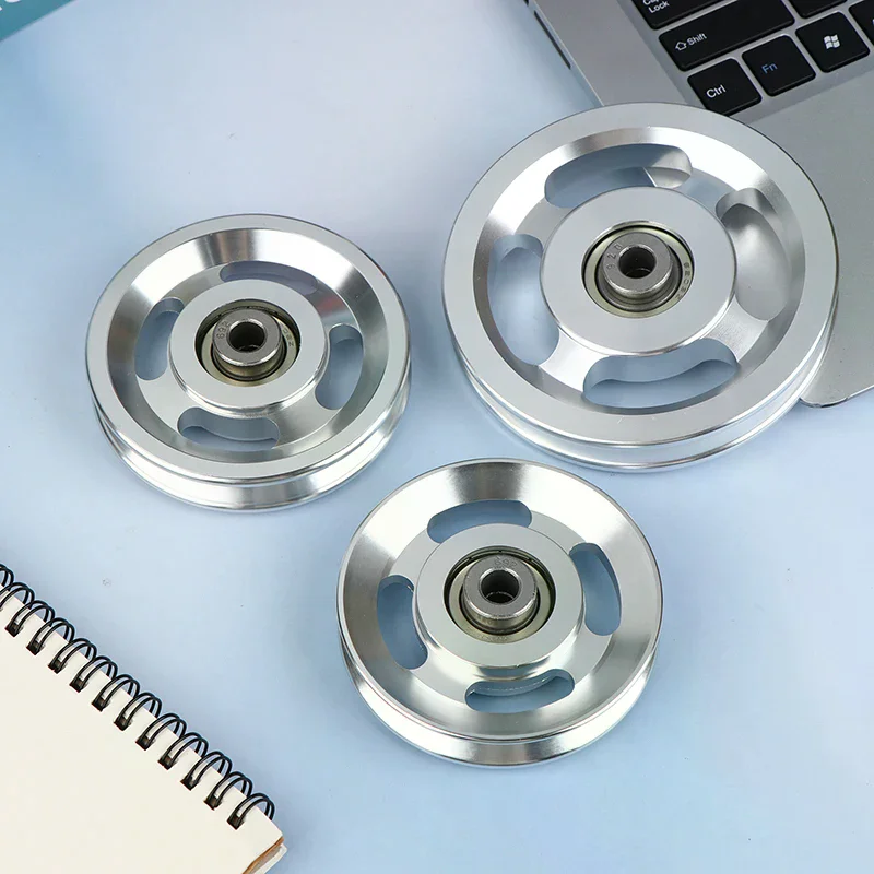 73-110MM Pulley Wheel Aluminium Alloy Bearing Pulley Wheel Replacement Universal Gym Accessory Bearing Pulley Wheel Hardware