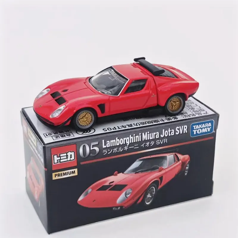 Takara Tomy-Lamborghini STO Countach Miura LP700-4 Alloy Modelo de Carro Esportivo, Brinquedo fundido, Carro de corrida, Escala Miniatura, Presente Kids