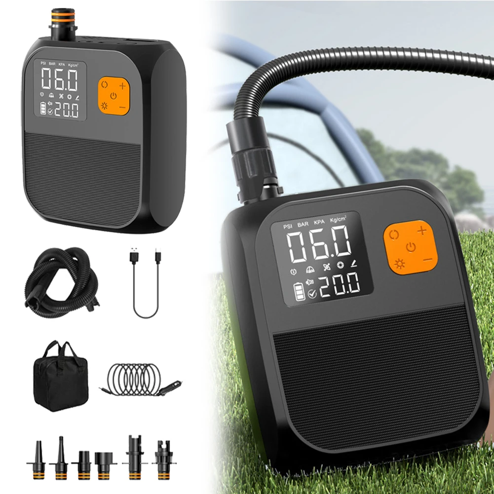 

Boat Kayak Accessories 25PSI Portable Air Compressor Inflation Pump Stand Up Paddle Pump SUP Electric Air Pump for Kayak Boating