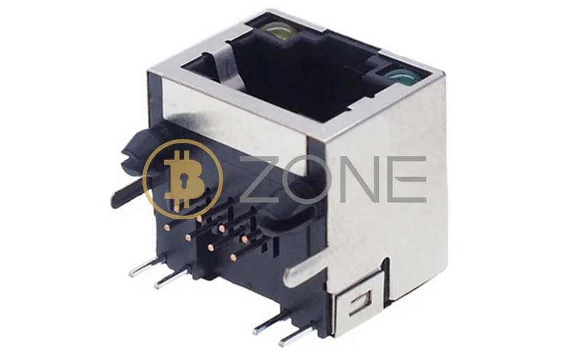 Miner Repair RJ45 Socket Network Port 56 8P8C Gigabit Network Port 8-pin Copper Pin Crystal Head Network Cable Communication