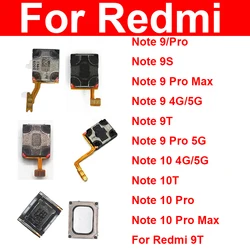 Earpiece Ear Sound Top Speaker Receiver For Xiaomi Redmi Note 9 10 Pro Max 4G 5G Note 9s 9T 10T Earpiece Speaker Repair Parts