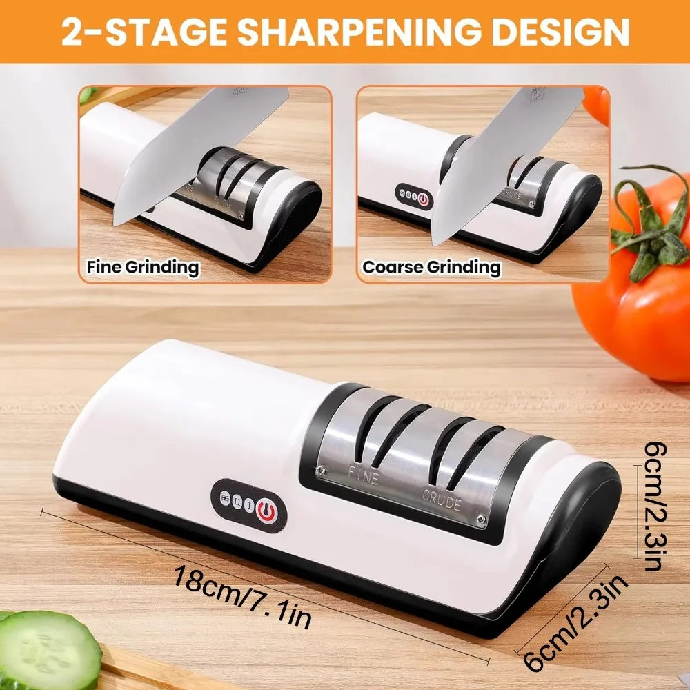 STONEGO Multifunction Pocket Knife Sharpener 4 In 1 Foldable Sharpening Stone with 3 Stages Ceramic & Carbide & Diamond Tapered