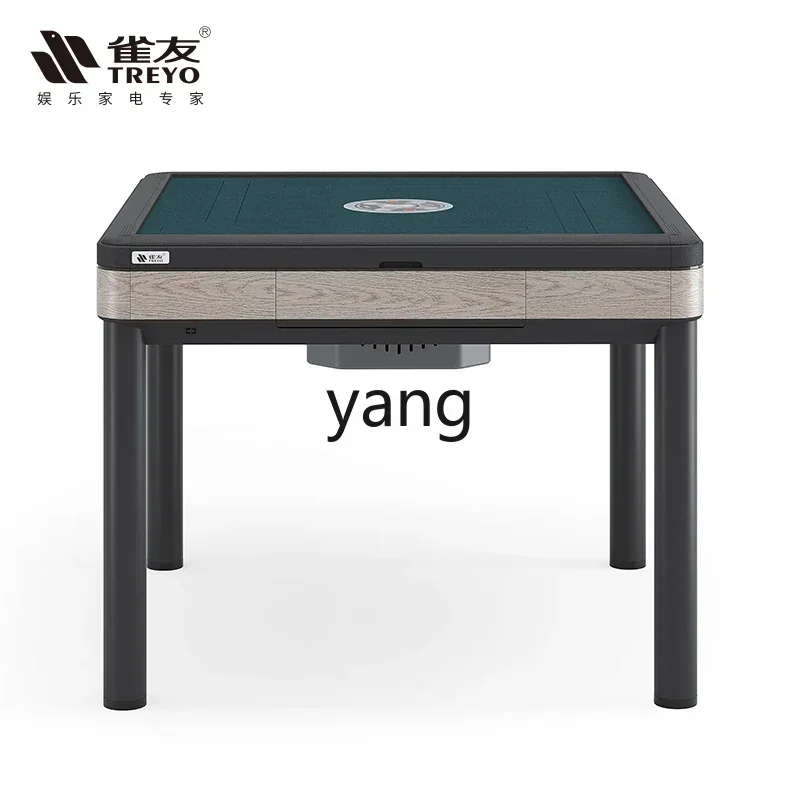 

xyy automatic mahjong machine imitation wood grain dining table dual-purpose foldable electric mahjong table