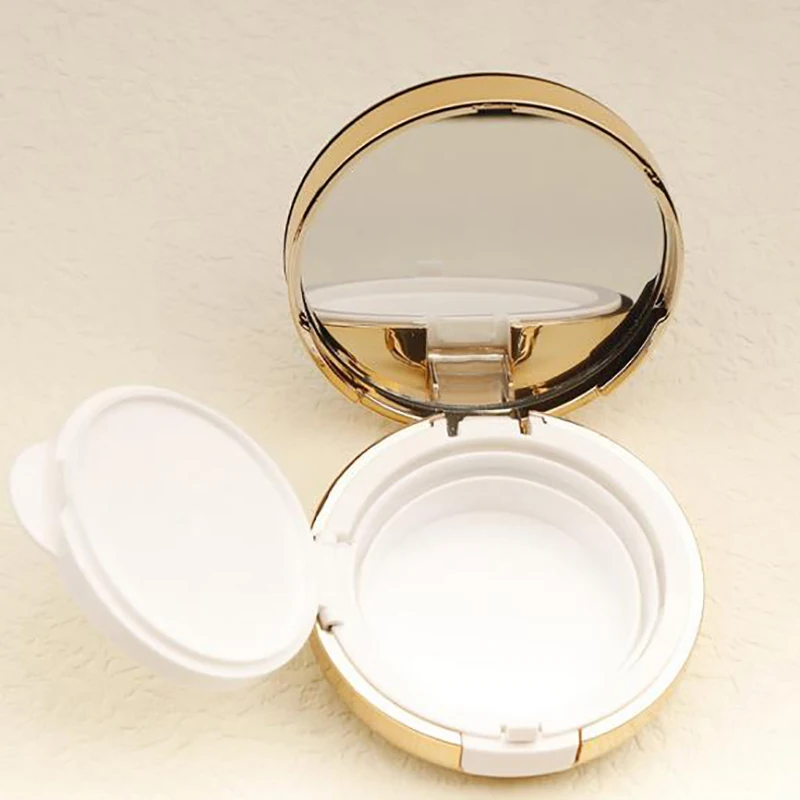 1pc 15g Empty Air Cushion Puff Box Portable Cosmetic Makeup Case Container With Powder Mirror For BB Cream Foundation