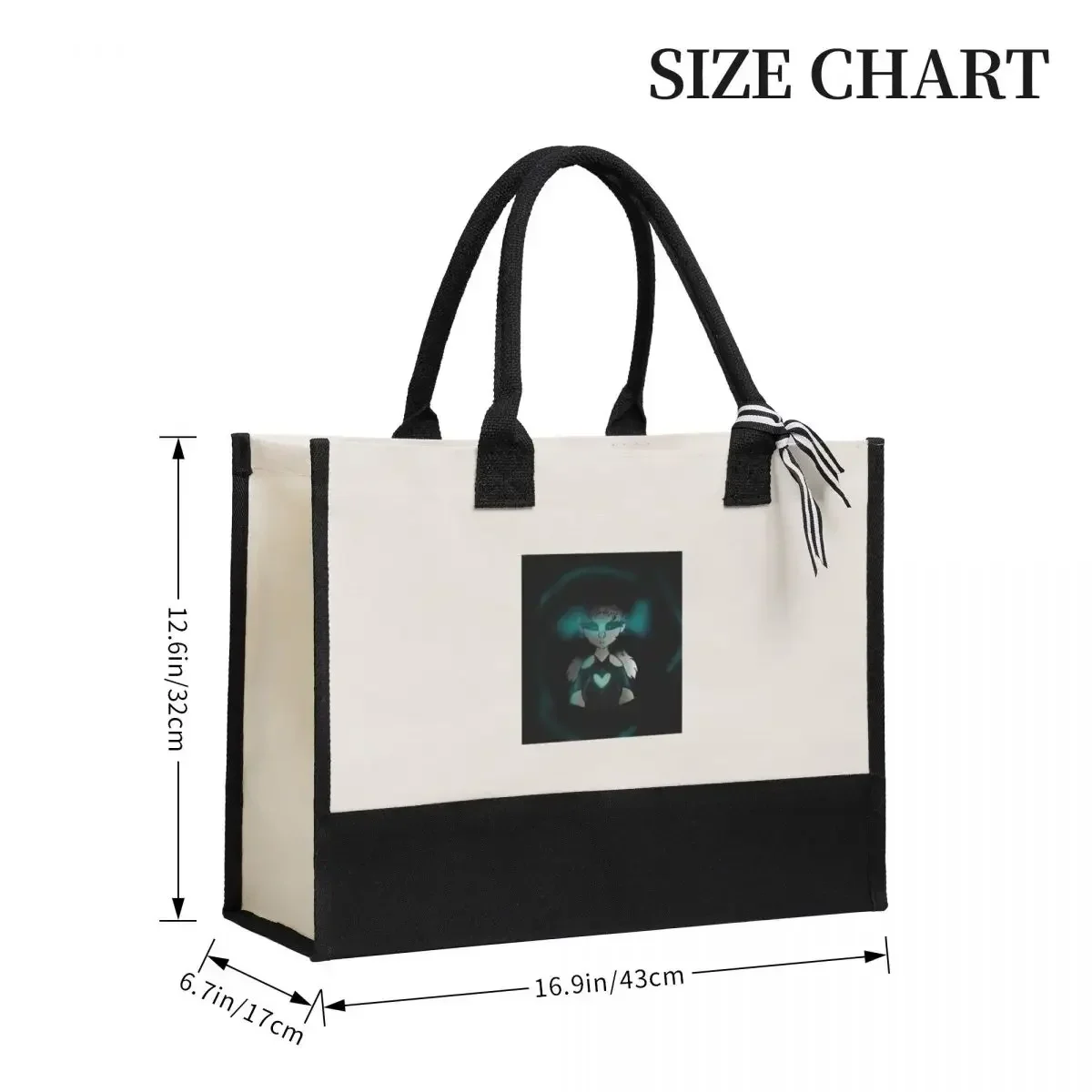 Canvas Gift Shopping Bag Anime Goth Girl Classic Canvas Large Capacity Bag Customizable Quality Gifts