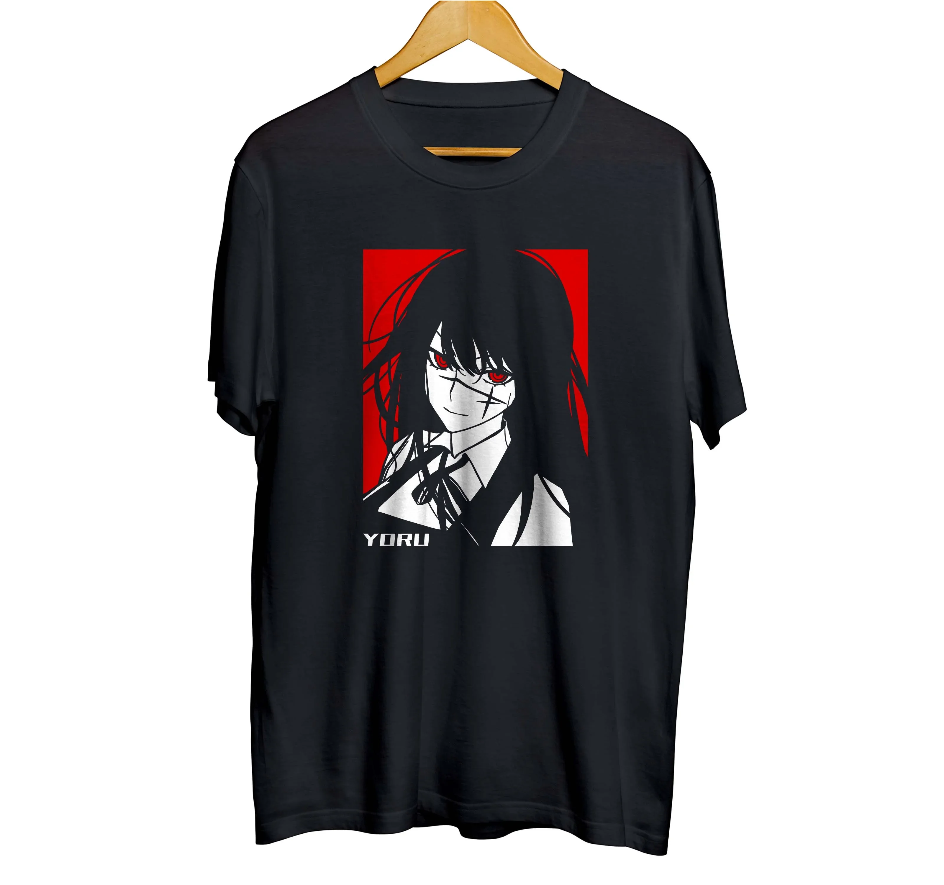T-Shirts distro anime ASA MITAKA YORU - CHAINSAN SAW 100% coton peigné années 30