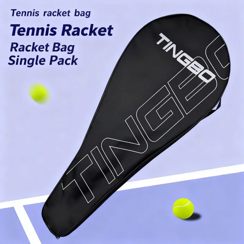 Tennis Racket Cover Portable Single Pack Tennis Racket Protective Cover Shoulder Bag Durable For Men Women