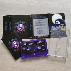 The Nightmare Before Christmas Music Magnetic Tape Jack Skellington Sally Cosplay Cassettes Walkman Recorder Car Soundtracks Box