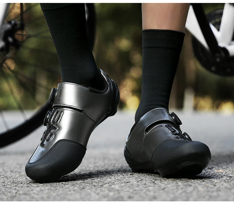 Radsportschuhe MTB Rennradschuhe für Herren und Damen Renn- und Wetterschuhe mit Selbstverriegelung SPD Rutschfeste Flats MTB oder Rennrad-Sneaker – Detail 12