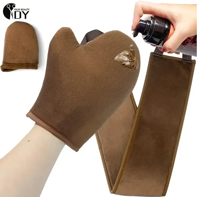 1 Pcs High Quality Reusable Body Face Bath Cleaning tools Back Tan Applicator Exfoliating Tan Removal Mitt Self Tanning