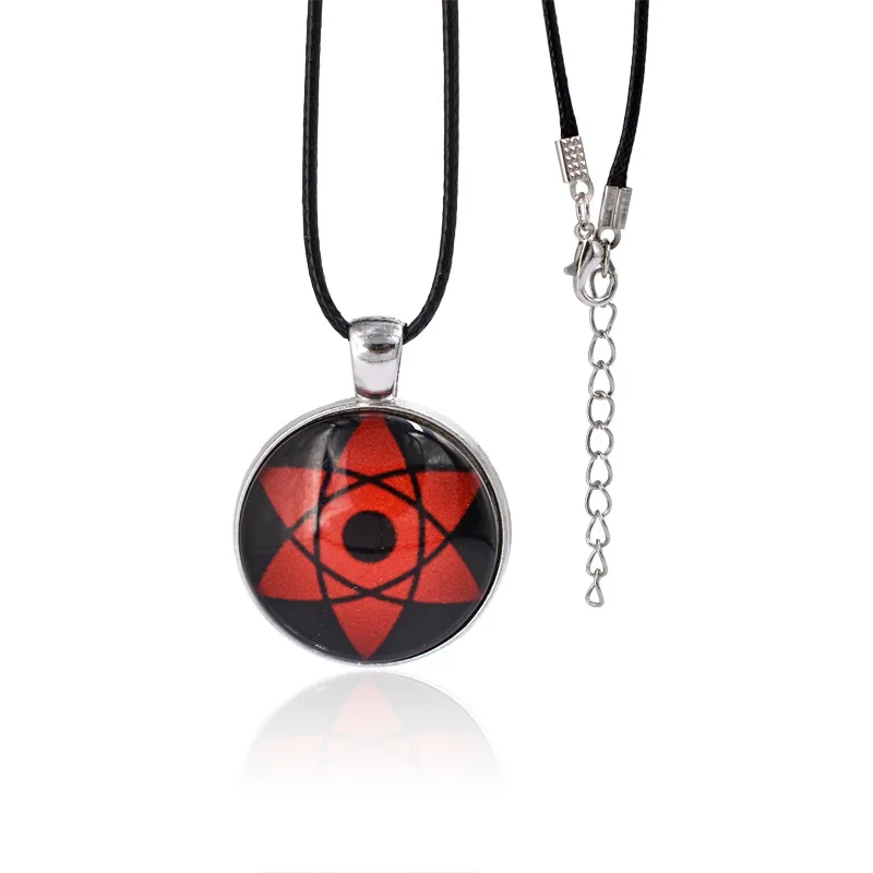 Naruto Shippuden Sharingan Necklace, Glow-in-the-Dark