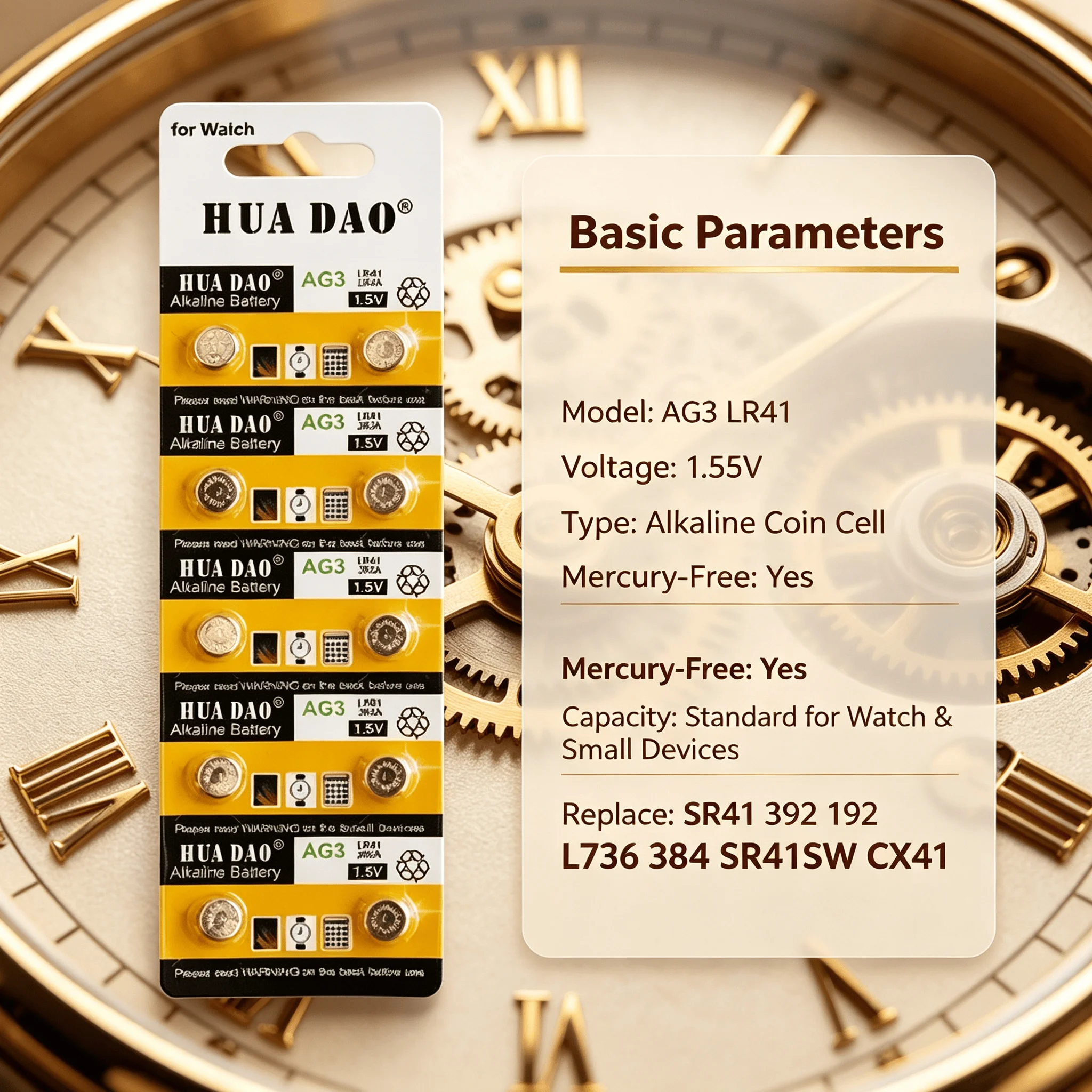 10‑200PCS AG3 LR41 1.55V Long‑Lasting Mercury‑Free Alkaline Coin Cell SR41 392 192 L736 384 SR41SW CX41 For Watch Toys Clock