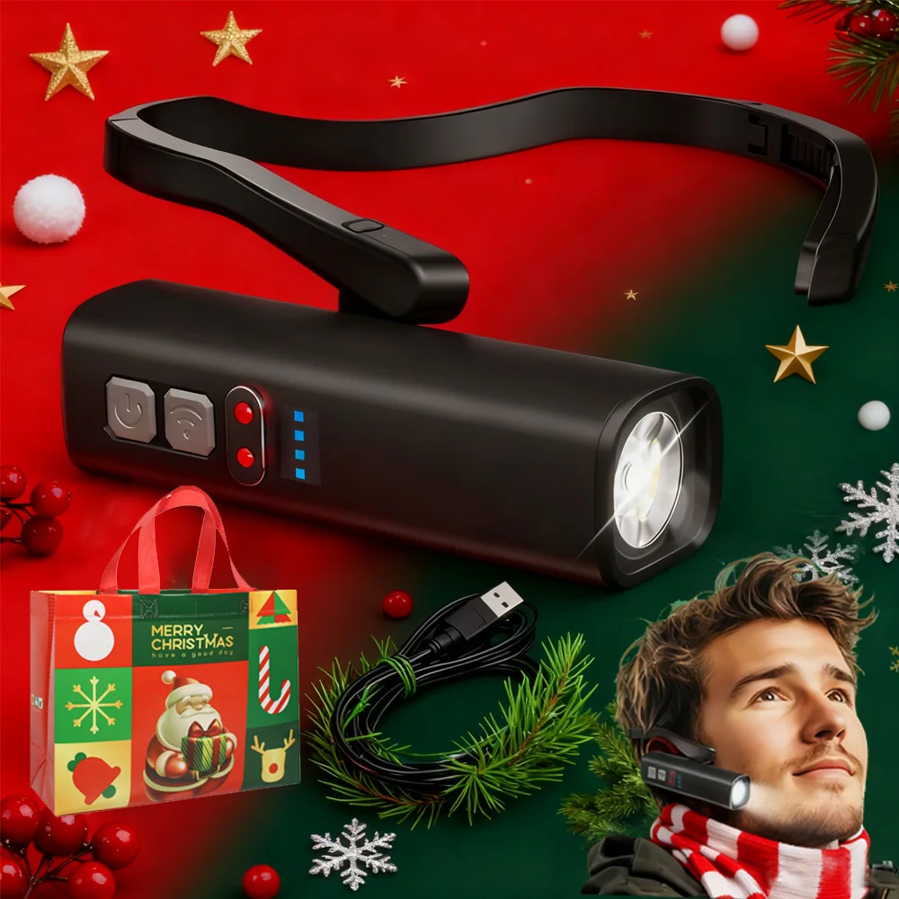 

Hands-Free Ear Clip Headlamp with Induction Sensor, Rechargeable LED Headlight for Running Cycling Fishing,Waterproof Head Torch
