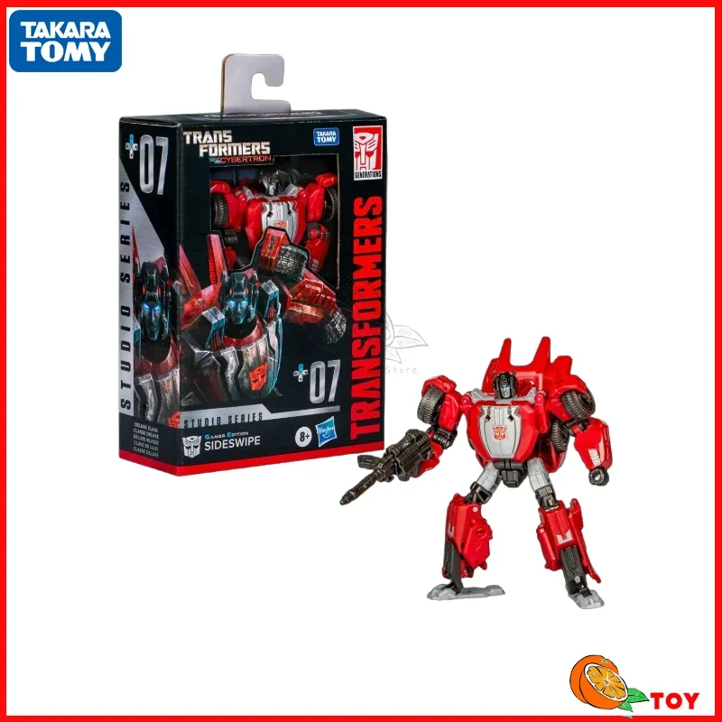 Takara Tomy-ألعاب ألعاب الحركة من سلسلة محولات الاستوديو ، شخصيات الحركة ، 07 ، نموذج Sideswipe ، مجموعة روبوت ، ألعاب هواية ، متوفرة