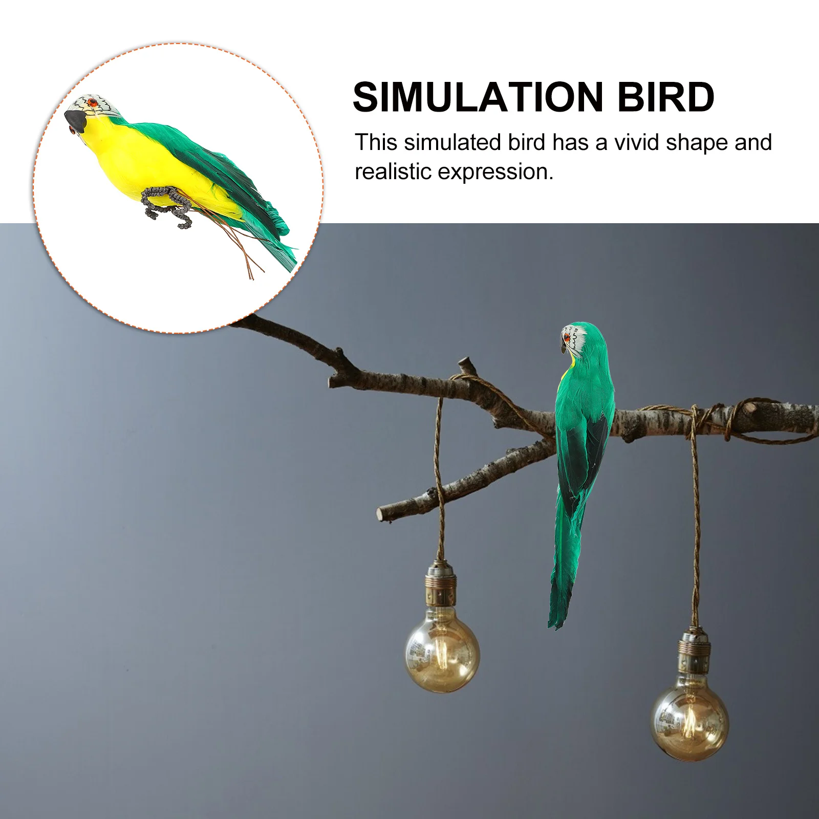 1 قطعة زخرفة الطيور محاكاة حية الطيور الاصطناعية لحديقة ساحة شرفة ديكور المنزل الديكور الحرفية الزينة الحيوان #5