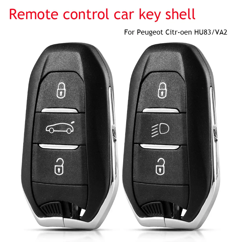 

For Peugeot Citr-oen HU83/VA2 Auto Acces Remote control car key shell replacement shell 3 keys suitable