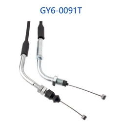 Câble d'accélérateur GY6-0091T w/o tranche de verrouillage pour dean 6 125cc 150cc scooter chinois cyclomoteur 152QMI 157QMJ moteur