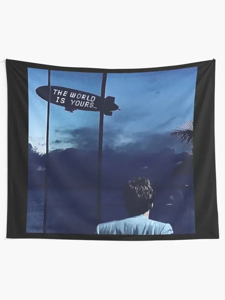 The World Is Yours Scarface Tapestry House Decorations Aesthetic Room Decorations Tapestry