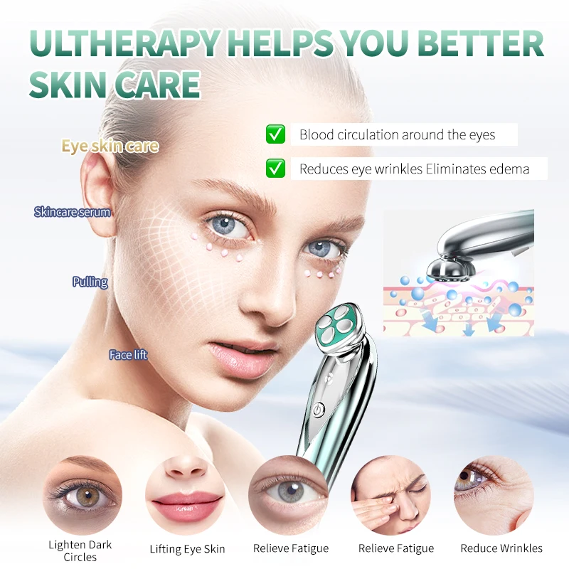 Oogmassager Smart Red Led Verjonging Ooghuid Aanscherping Apparaat Anti Veroudering Oog Donkere Cirkel Verwijdering Schoonheidsmachine