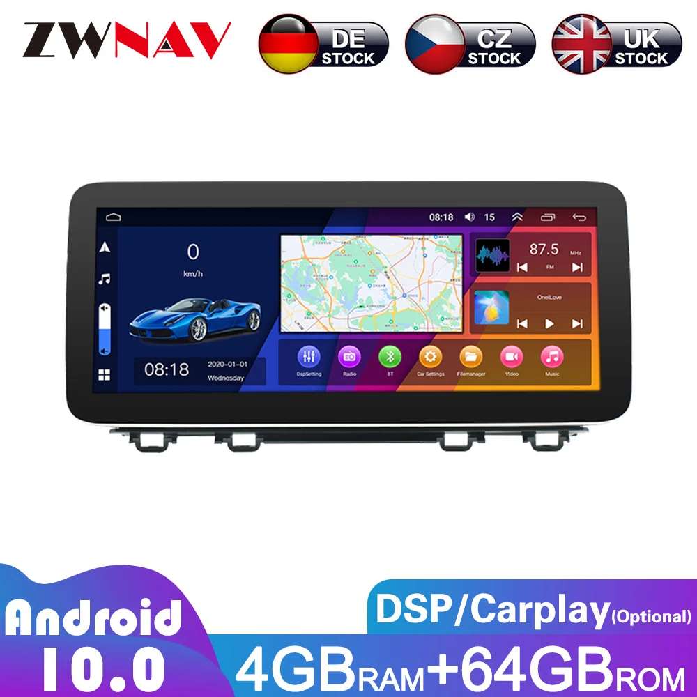 Android Car Radio For Honda CRV 2017-2021 Auto Audio Receiver Stereo Multimedia Player GPS Navig 4G WIFI DSP  CarPlay Head Unit