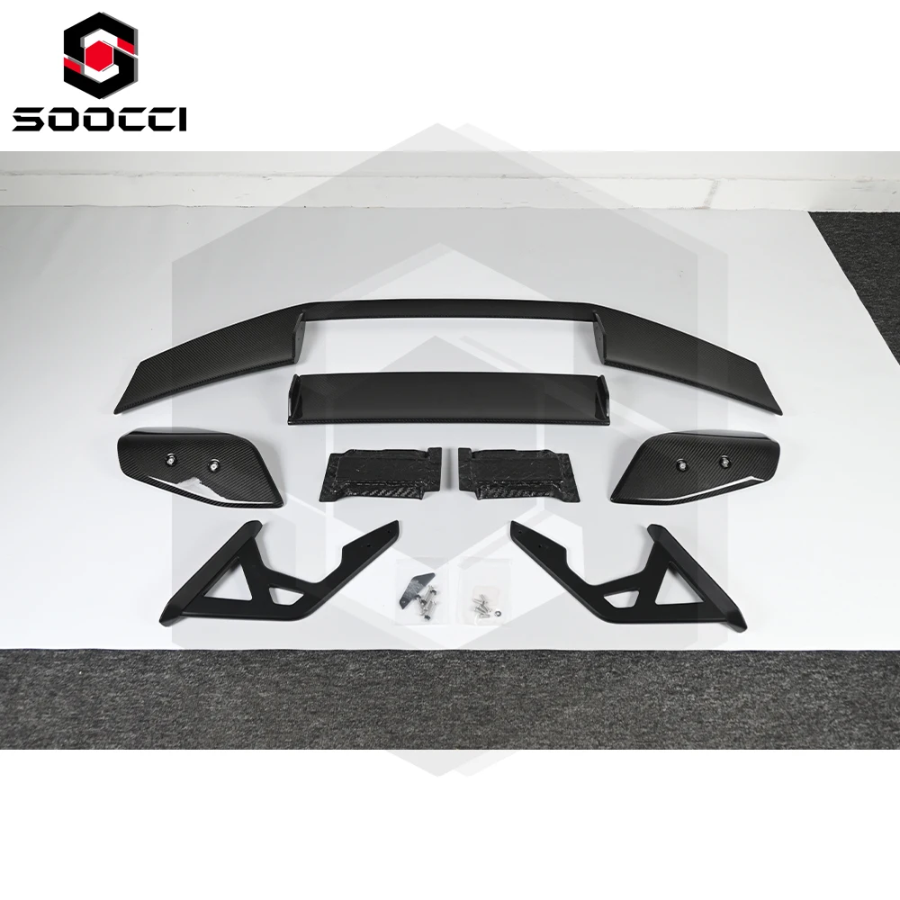 

For BMW G80 M3 G82 G83 M4 Luggage Lip Separator Dry Carbon Spoiler Body Kit Dry Carbon Fiber AD-R3 Style Swan Neck Wing