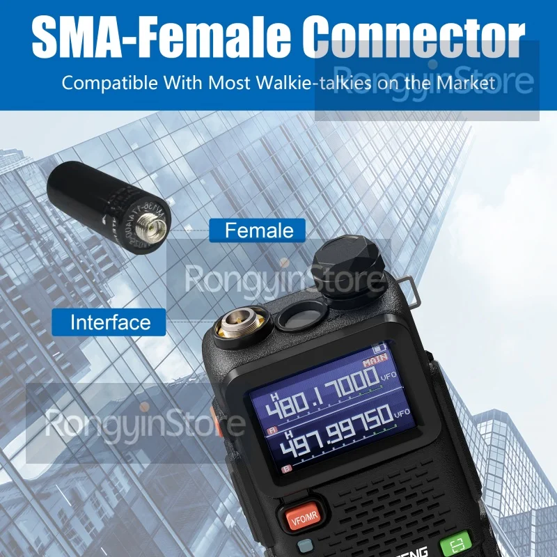 NA-805 antenne talkie-walkie VHF/UHF UV-5R MINI antenne 4CM SMA-femelle pour Kenwood Quansheng Baofeng accessoire de remplacement Radio