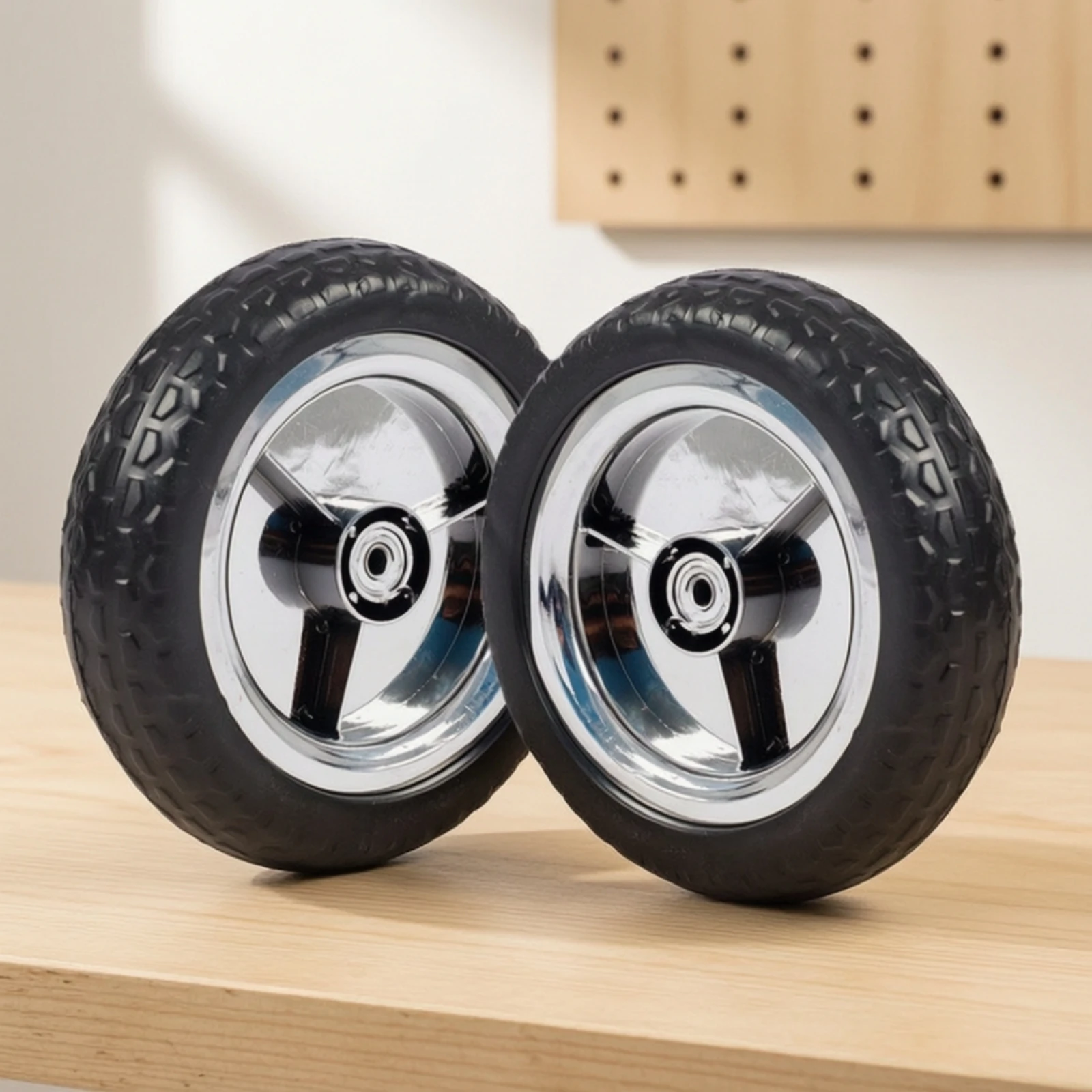 Foam Wheel with Steel Rim Long-Lasting Puncture-Resistant Wheel Directional Caster Rugged Casters Heavy Duty for Children