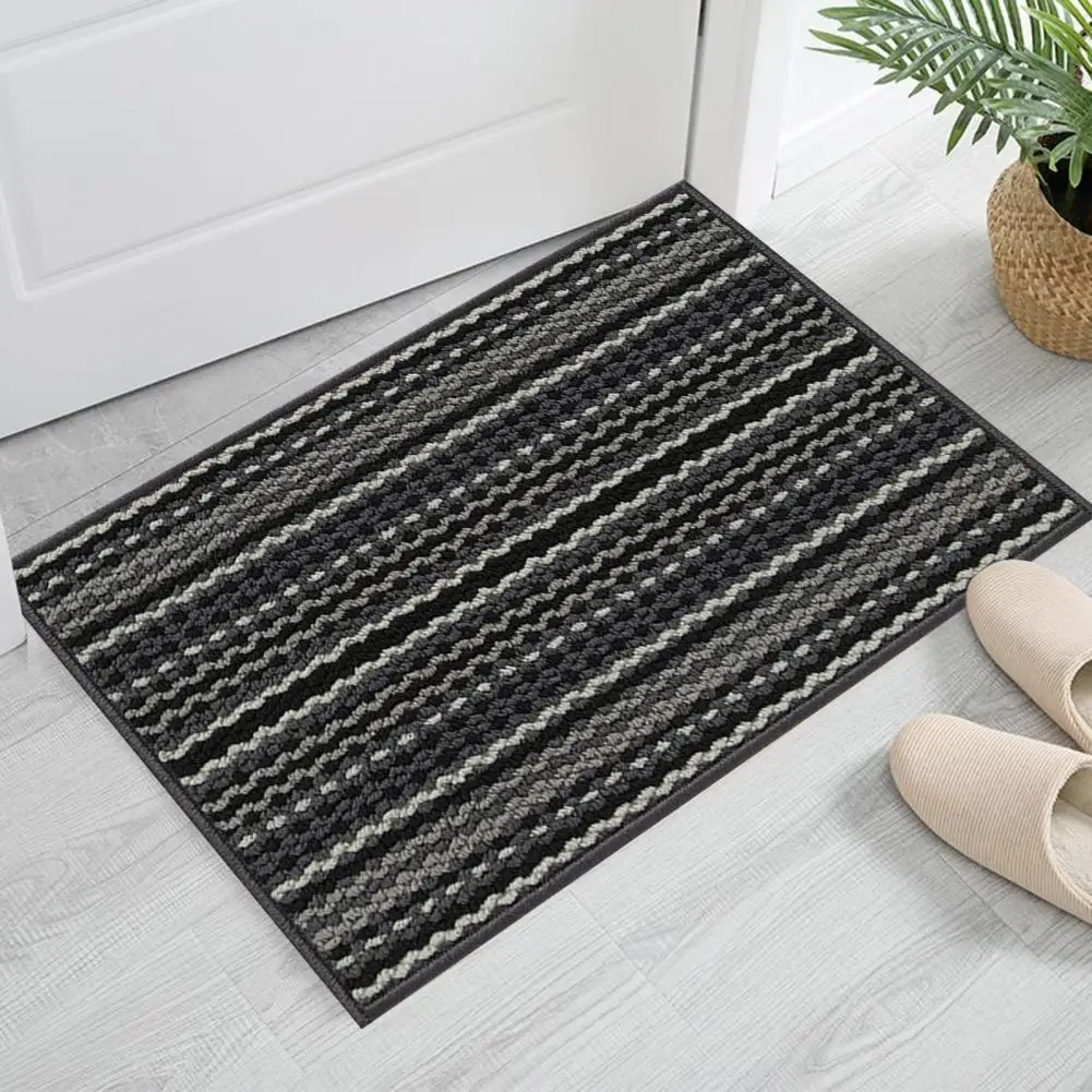 Low Profile Indoor Mat Indoor Door Mat Soft Non-slip Bathroom Rug Thick Absorbent Washable Carpet for Entry Bedroom Shower