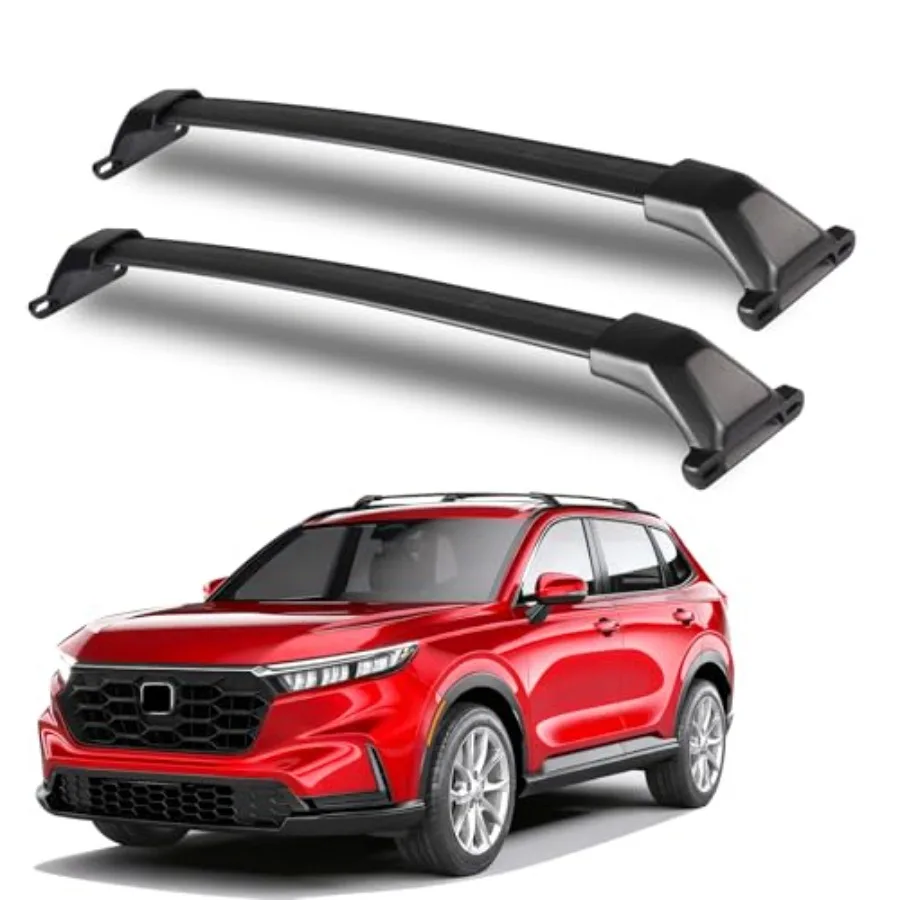 

Heavy Duty Aluminum Roof Rack Cross Bars for Honda CRV CR-V 2023-2026 330LBS Load Capacity Black Compatible with Bicycle and Lu