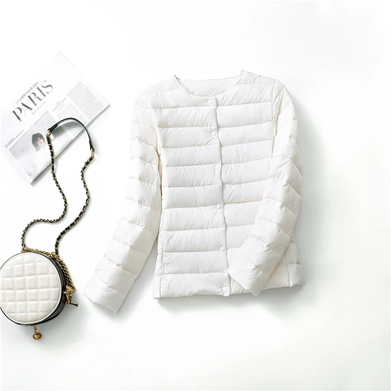 NONE Women Down Jacket White 8