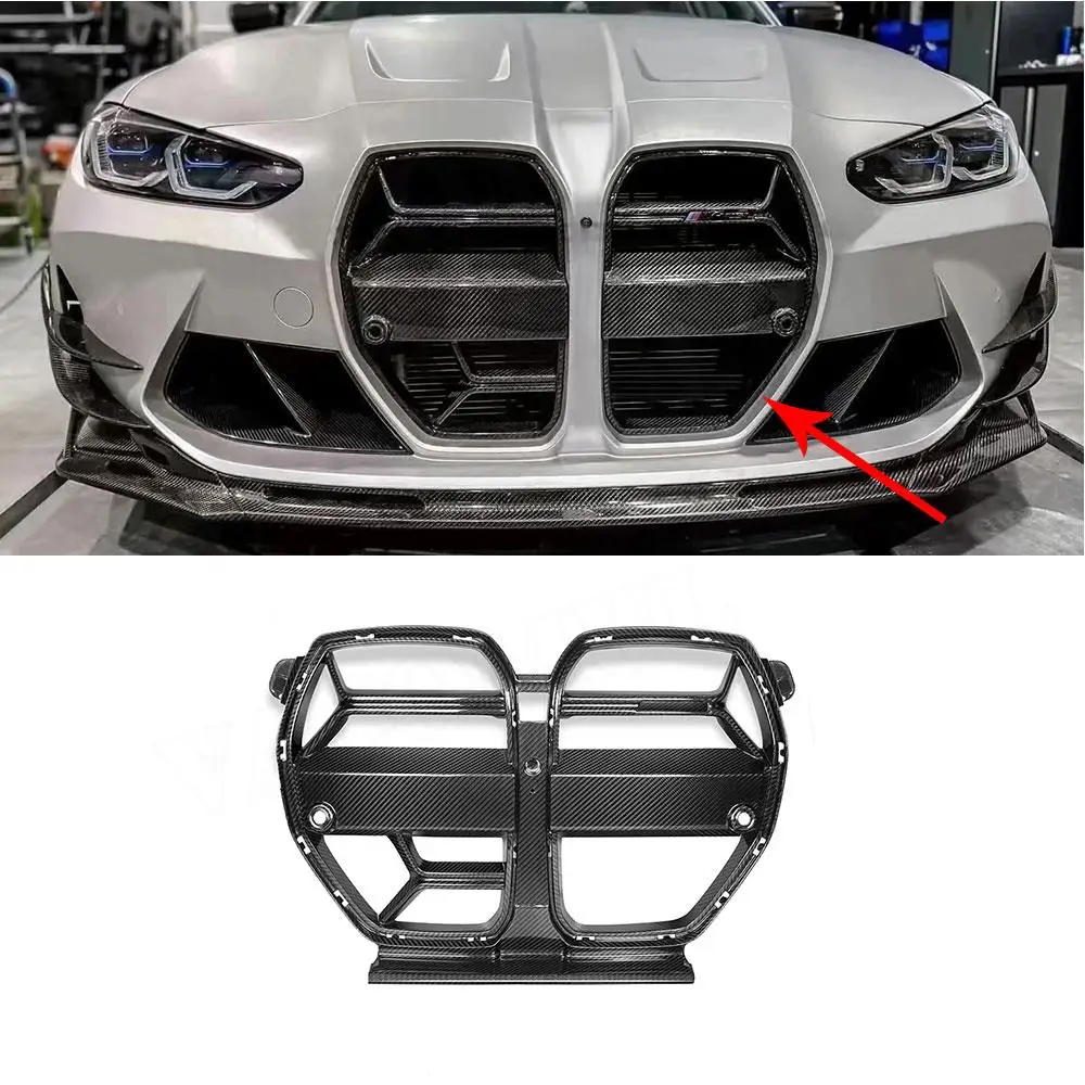 

VACOMUL Dry Carbon Fiber For BMW 2021+ M3 G80 M4 G82 G83 Car Front Bumper Racing Grille Trims Cover Cars Styling FRP Body Kits