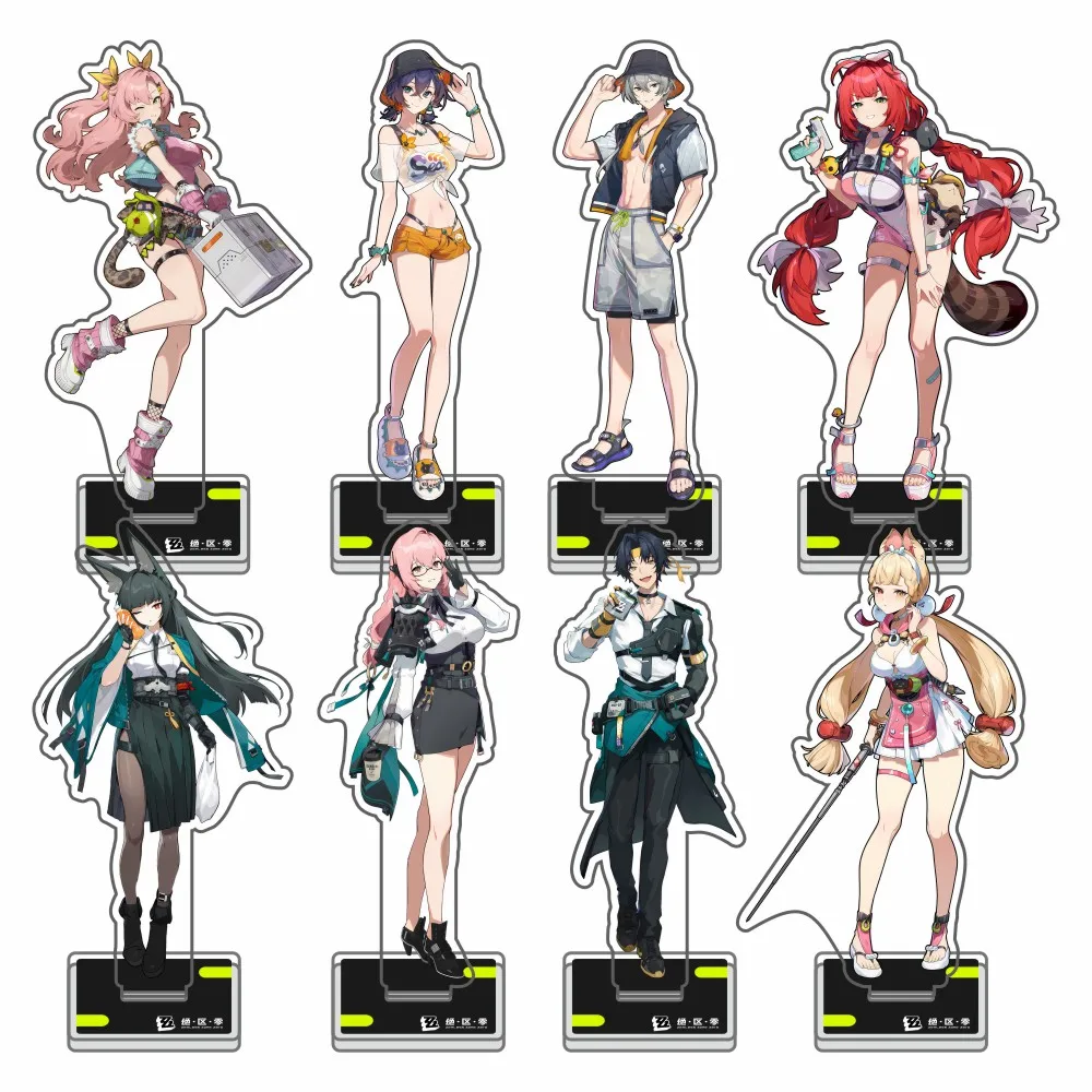 New Hot Game Zenless Zone Zero Alice Yuzuha Yixuan Hugo Vlad Ju Fufu Ellen keychains Acrylic Stand Model cosplay Desk gifts