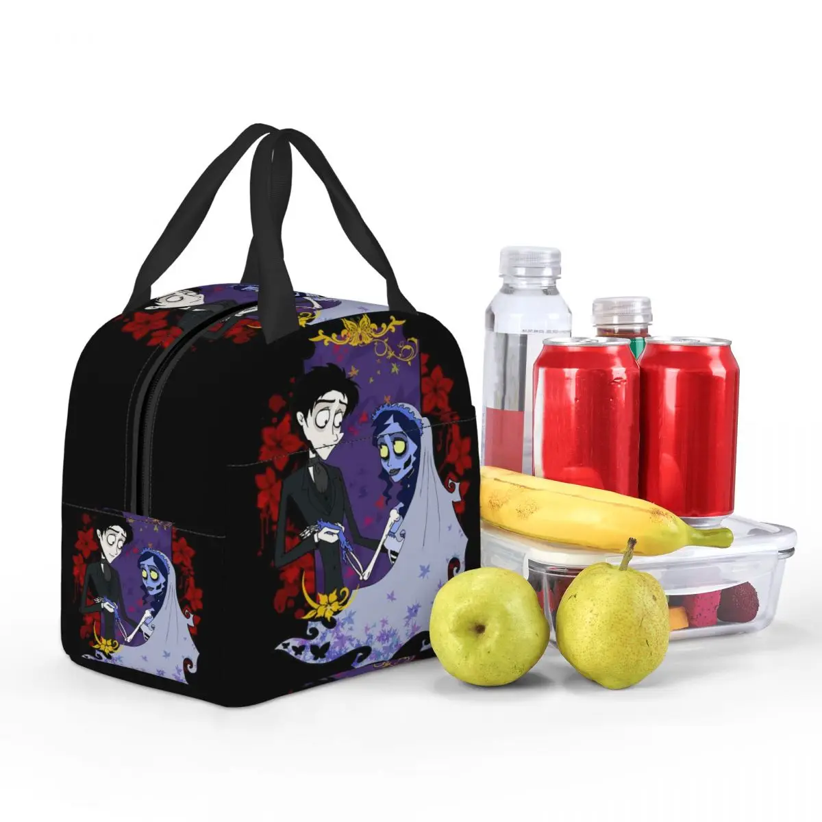 هالوين فيلم جثة العروس شبح تيم بيرتون معزول حقيبة الغداء للنساء الاطفال المحمولة صناديق الطعام علب الاغذية الحرارية حمل