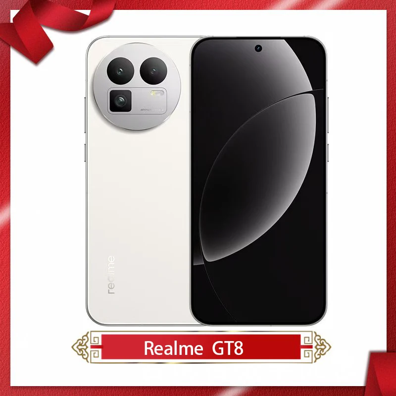 كاميرا Google Play غير مقفلة Realme GT8 5G Snapdragon8 Elite مقاس 6.79 بوصة AMOLED 50 ميجابكسل 7000 مللي أمبير في الساعة 100 وات شاحن عشاء NFC OTA #1