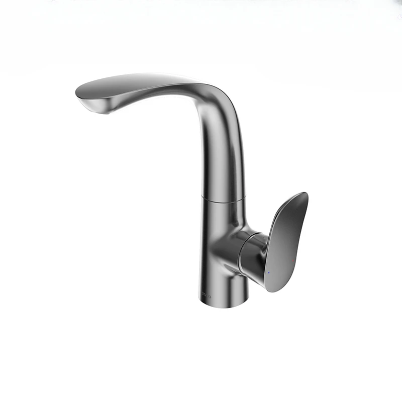 

Washbasin hot and cold faucet TLG01309 desktop single handle double control splash-proof all copper