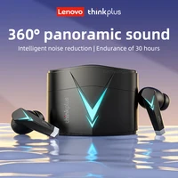 Lenovo-auriculares inalámbricos LP6 TWS para videojuegos, cascos con cancelación de ruido, HIFI, música, Bluetooth, modo Dual, originales