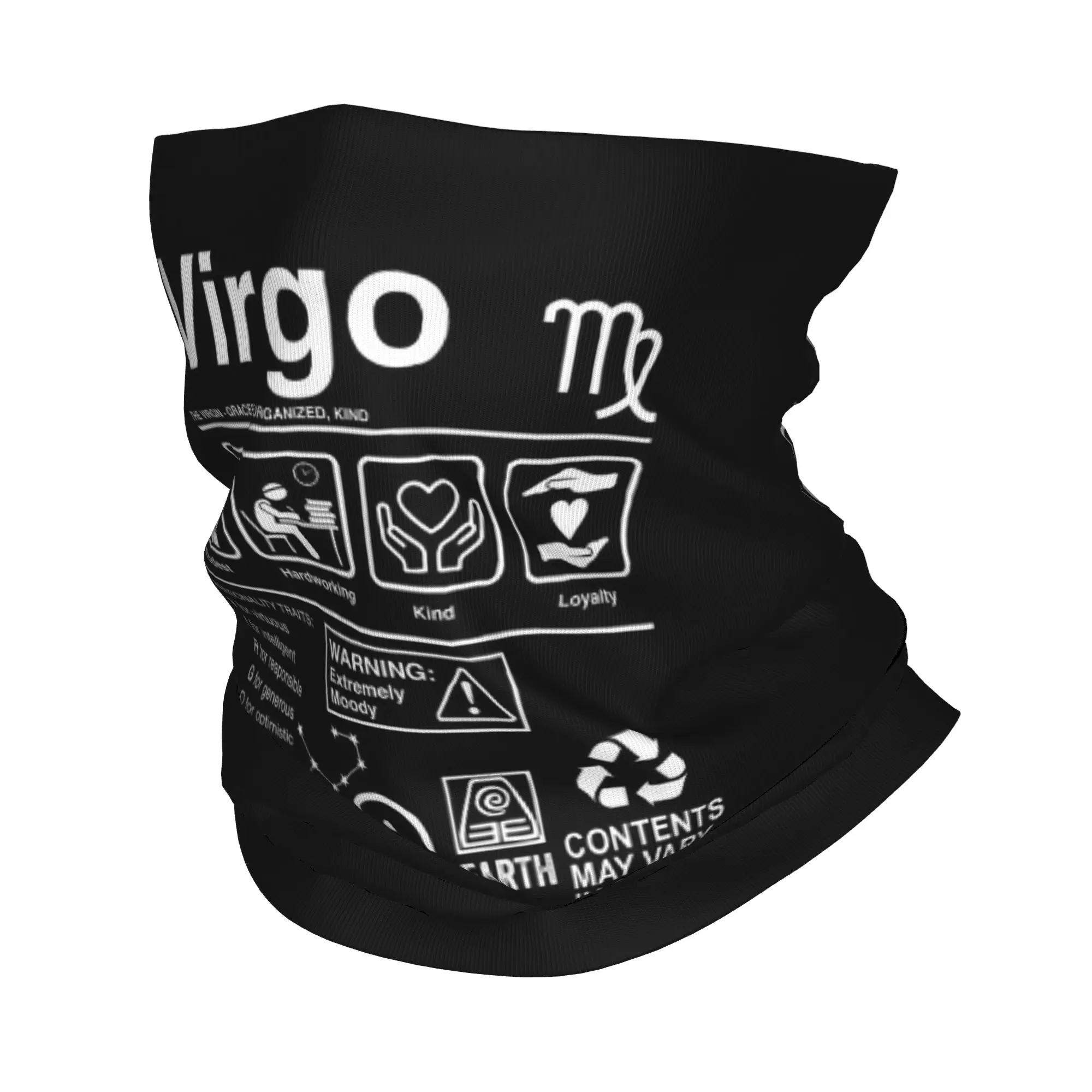 The Zodiac Sign Is Virgo Bandana Neck Cover Printed Mask Scarf Warm Cycling Scarf Riding For Men Women Adult