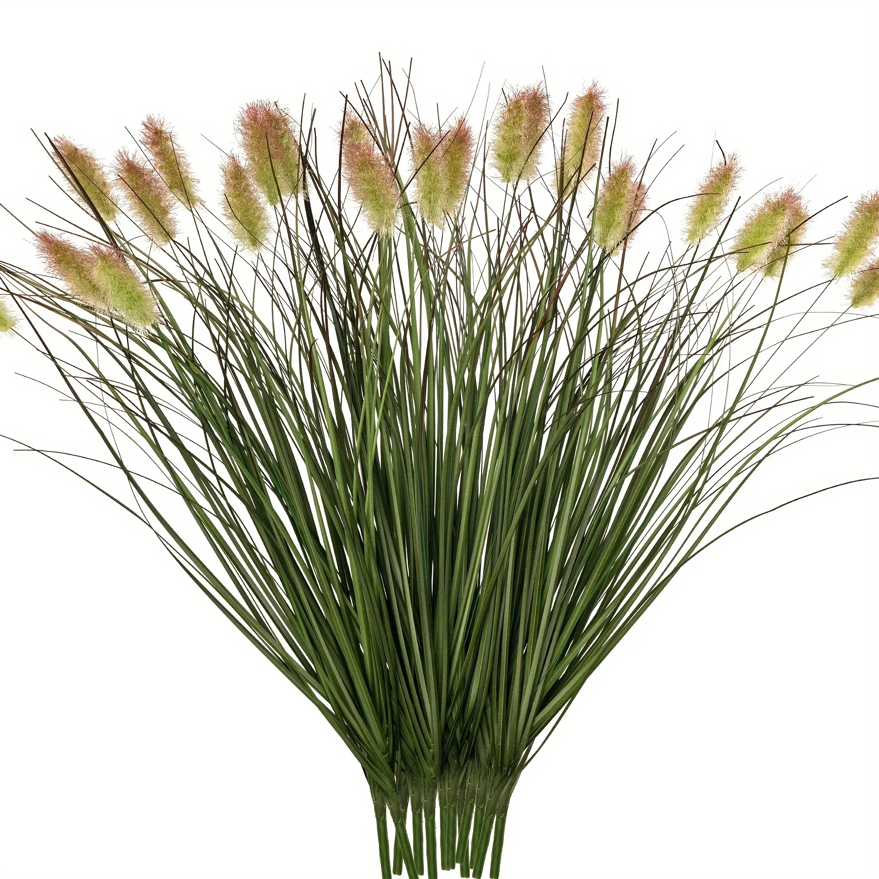 6 pacotes de grama de palheta simulada, planta simulada para decoração de sala de estar, decoração de jardim ao ar livre flor simulada