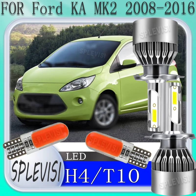 

Simple Installation Quick-Start Long-Distance 9003 H4 LED headlight For Ford KA MK2 2008 2009 2010 2010 2012 2013 2014 2015 2016