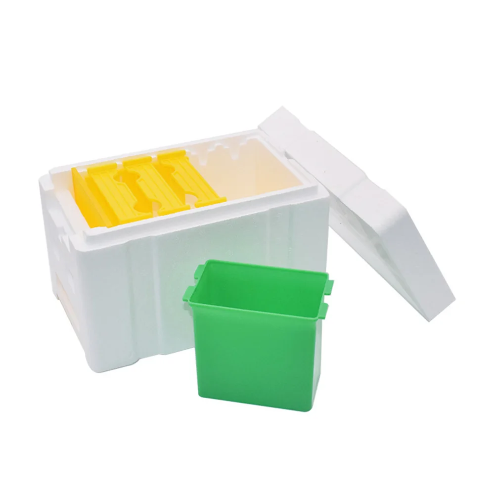 صندوق النحل الرغوي صندوق تعبئة النحل متعدد الاستخدامات رغوة خلية النحل ملكة النحل تربية خلية النحل لتربية تزاوج النحل