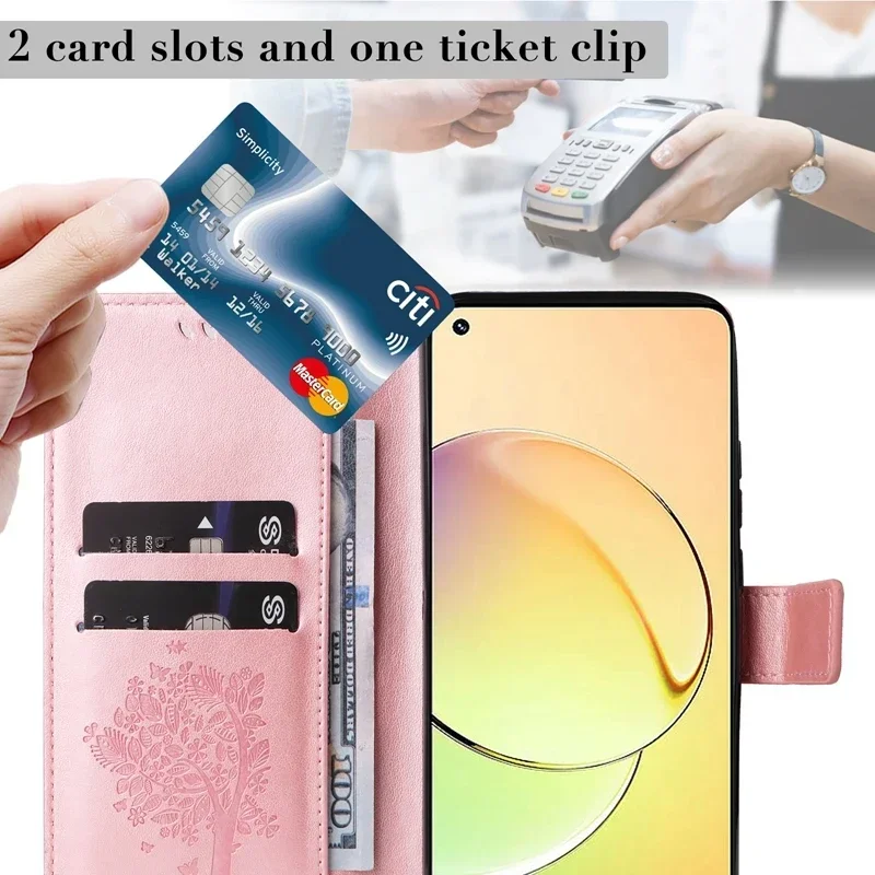 Wallet Magnetic Flip Leather Case For OPPO A98 A96 A94 A93 A92 A78 A77 A76 A74 A73 A72 A57 A57S A55 A54 A53 A53S A52 A36 A33