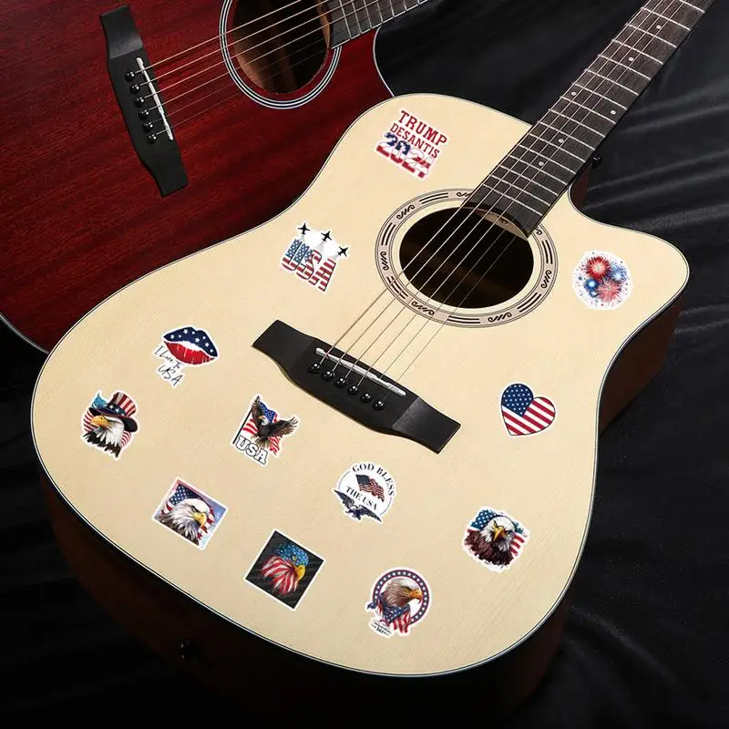 President decalcomanie per veicoli Set di adesivi per decalcomanie per auto 50 pezzi e decalcomanie Set Versatile 2024 impermeabile per finestrino della parete del camion dell'auto