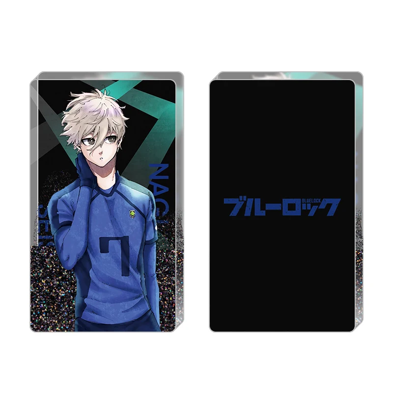 Anime BLUE LOCK Isagi Yoichi Chigiri Hyoma Nagi Seishiro Mikage Reo Bachira Meguru Cosplay Acrylic Quicksand Mahjong Card brick